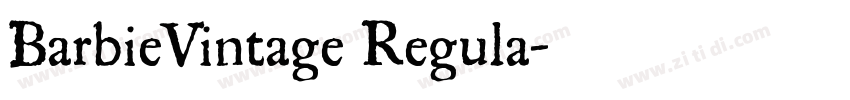 BarbieVintage Regula字体转换